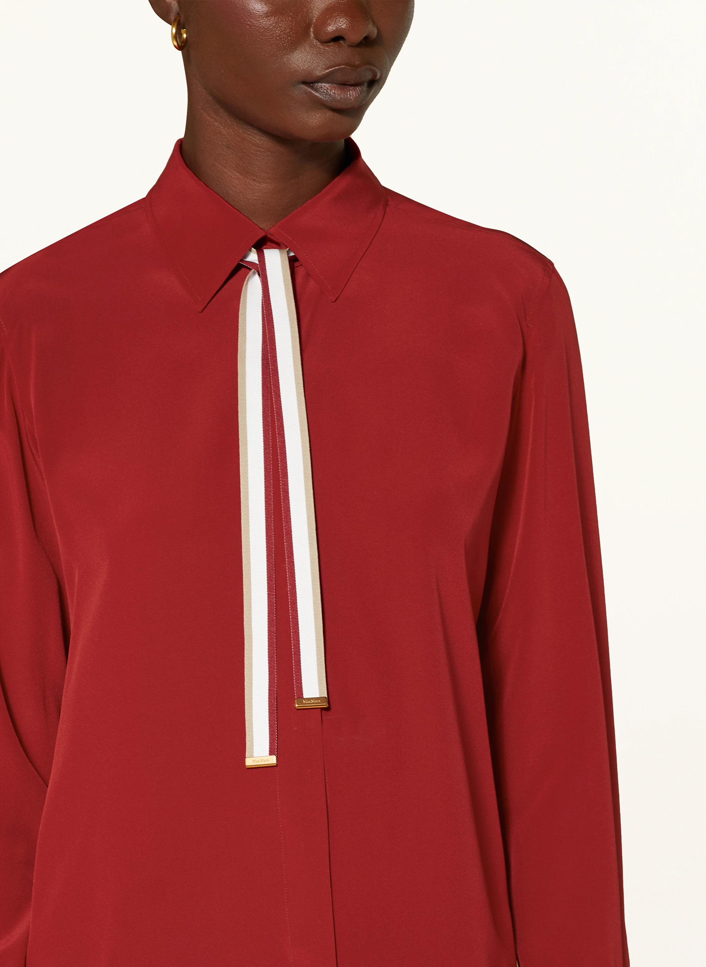Max Mara Schluppenbluse APOLLO aus Seide mit abnehmbarer Schluppe
