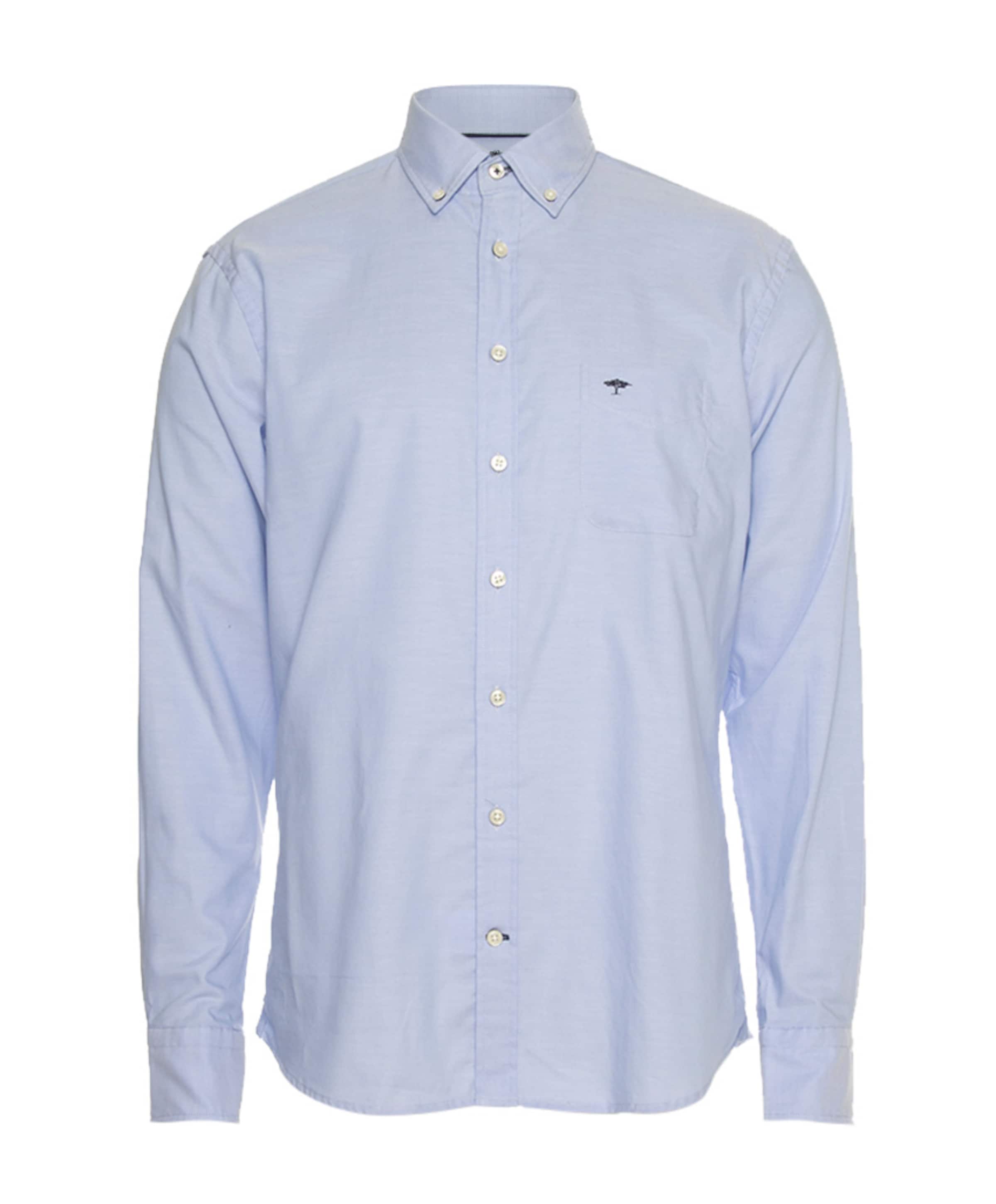 Fynch-Hatton Heren overhemd lange mouw blauw