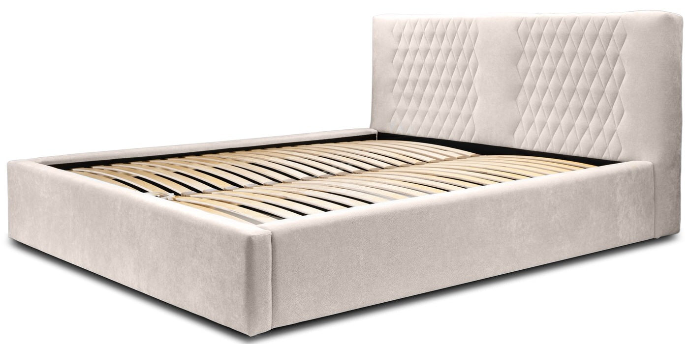 Trae Mobler Montana 180 x 200 cm Gestoffeerd Bed Beige