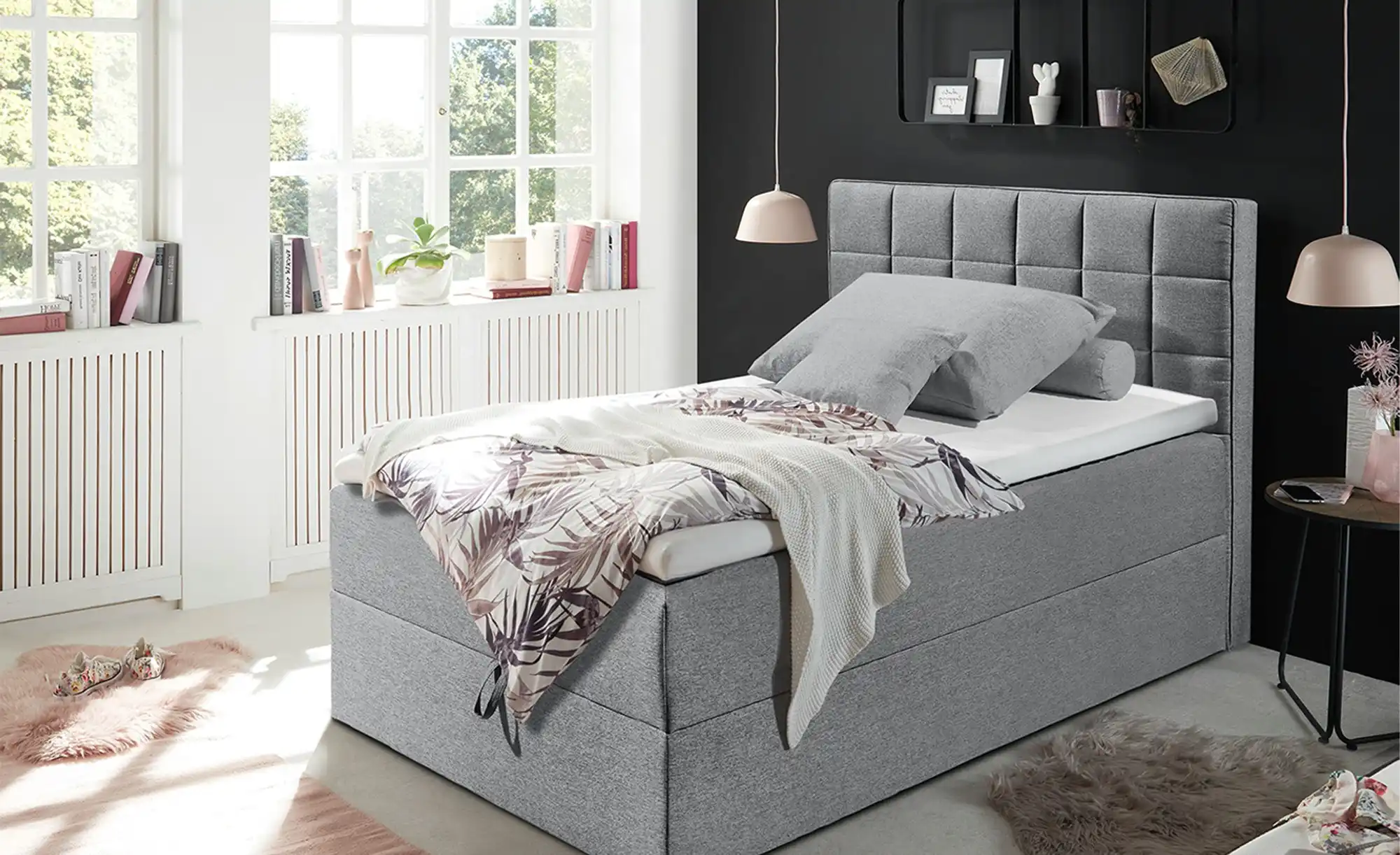 uno Boxbett mit Bettkasten Alaska