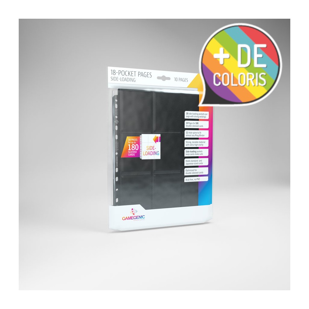 Gamegenic - Sideloading 18-Pocket Pages 10 pcs pack