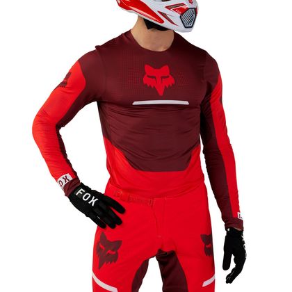 Maillot cross Fox FLEXAIR - OPTICAL 2024 - Rouge / Blanc