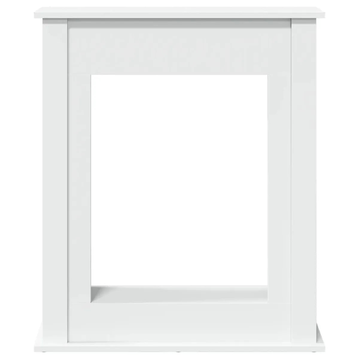vidaXL Cadre de cheminée blanc 75x20x87,5 cm bois d'ingénierie