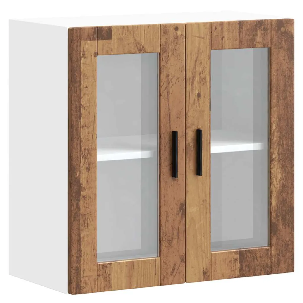 vidaXL Armoire murale Porto - Vieux bois