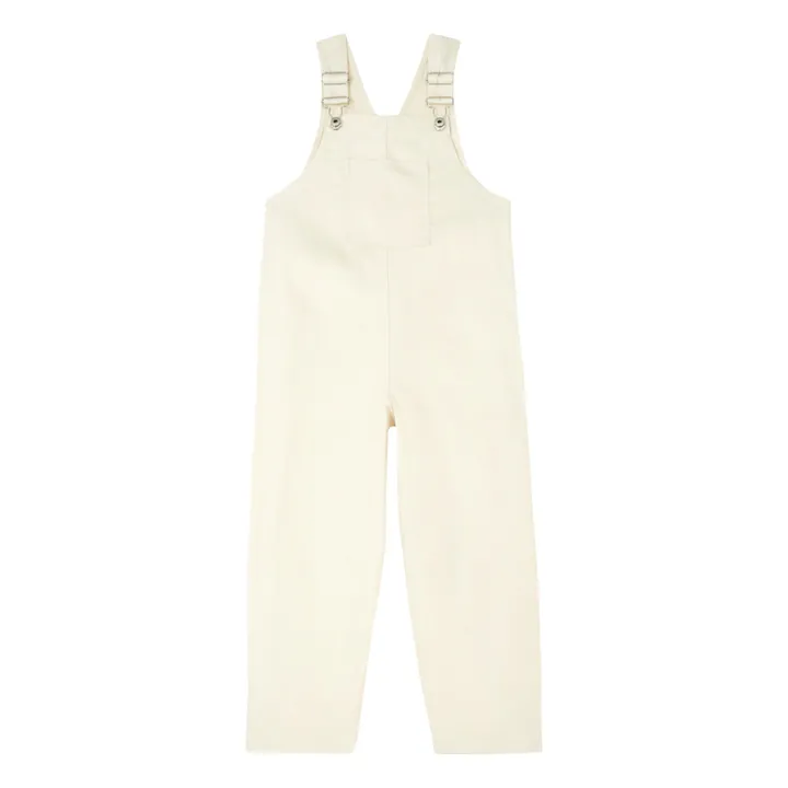 PDenim Salopette en Denim Coton Bio | Ecru
