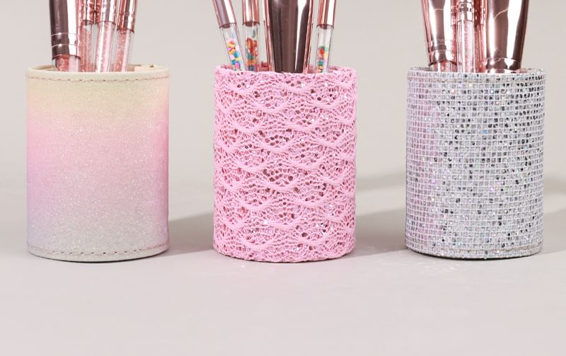 ZOREYA - Make-upkwasten organizer van imitatieleer met pailletten en kleurverloop (verschillende designs)