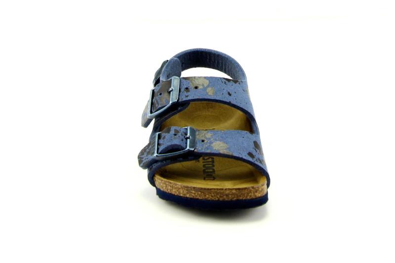 Birkenstock Milano Kinder Smal Colour Sprays Blue