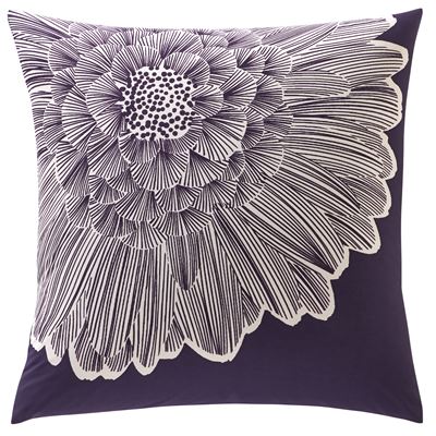 Linge de lit motifs fleurs géantes - BECQUET CRÉATION