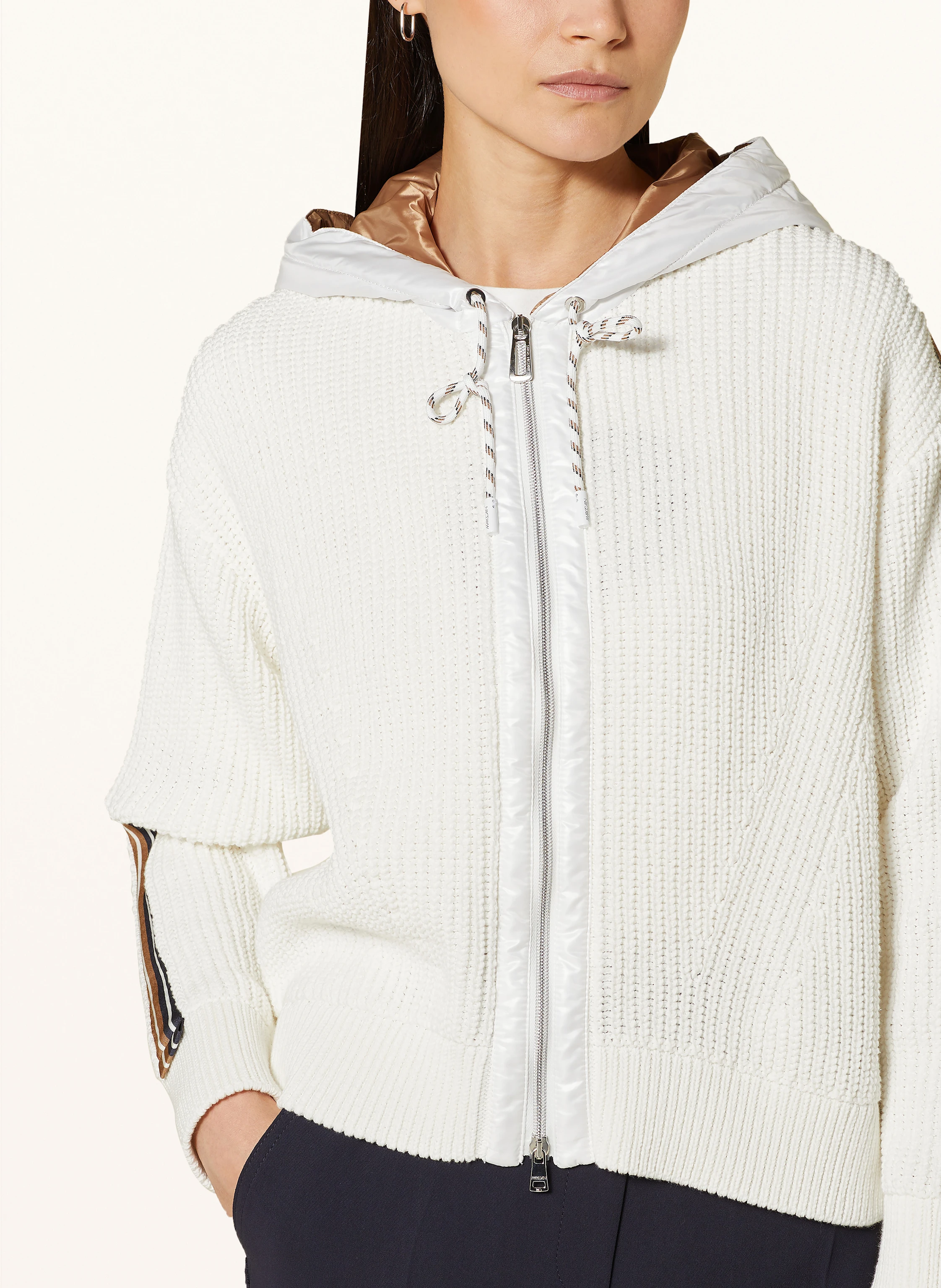 MARC CAIN Strickjacke im Materialmix