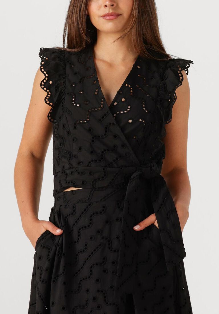 zwarte suncoo top lila