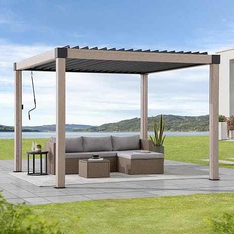 Matterhorn multi pergola 306x306 cm - oak