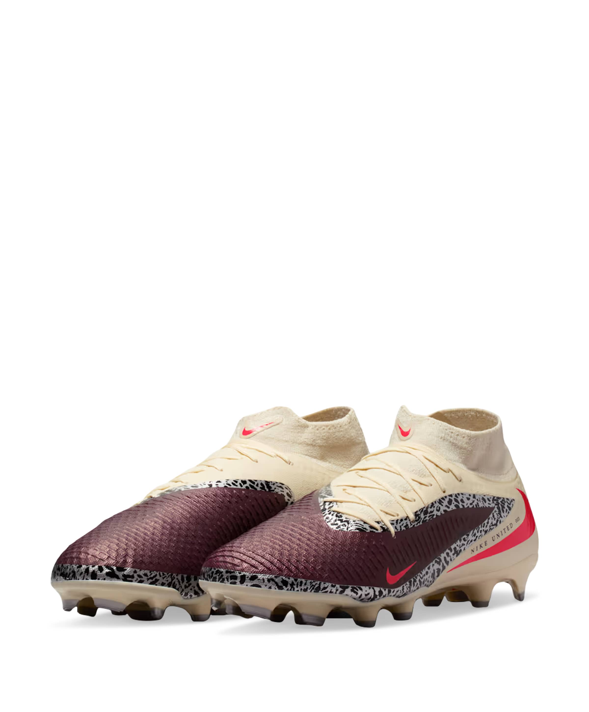 Nike Phantom 6 High Acad Fg/mg Nu3 heren voetbalschoenen bordeaux