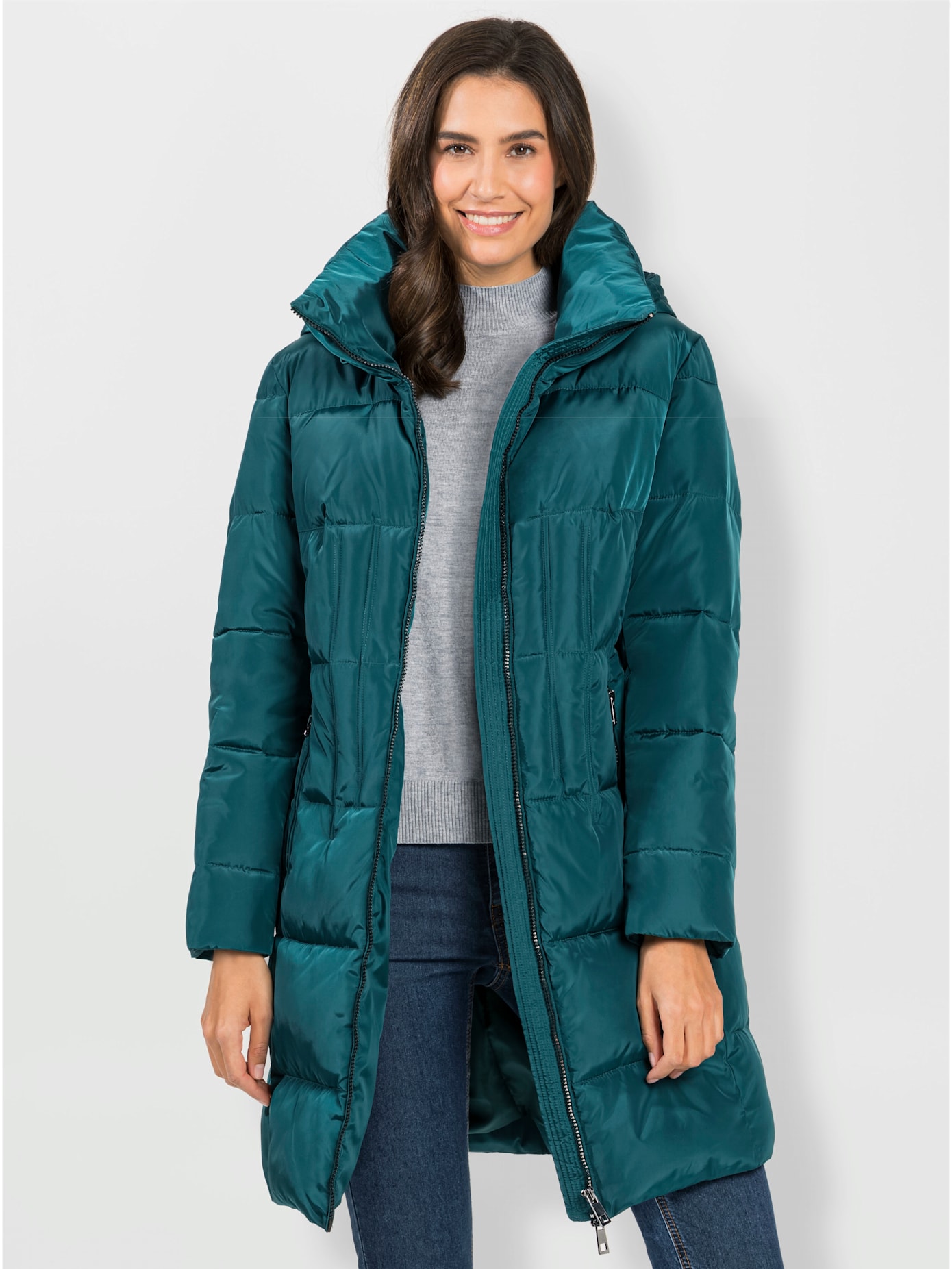 Manteau matelassé brillance discrète