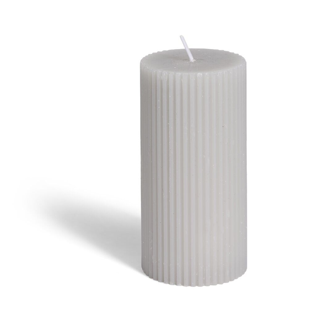 Bougie cylindrique Ø6xH12cm - 3 coloris