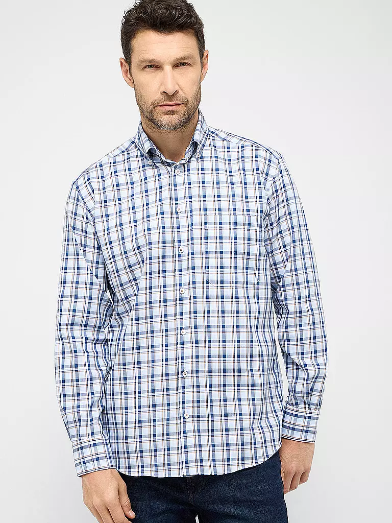 ETERNA Hemd Comfort Fit blau