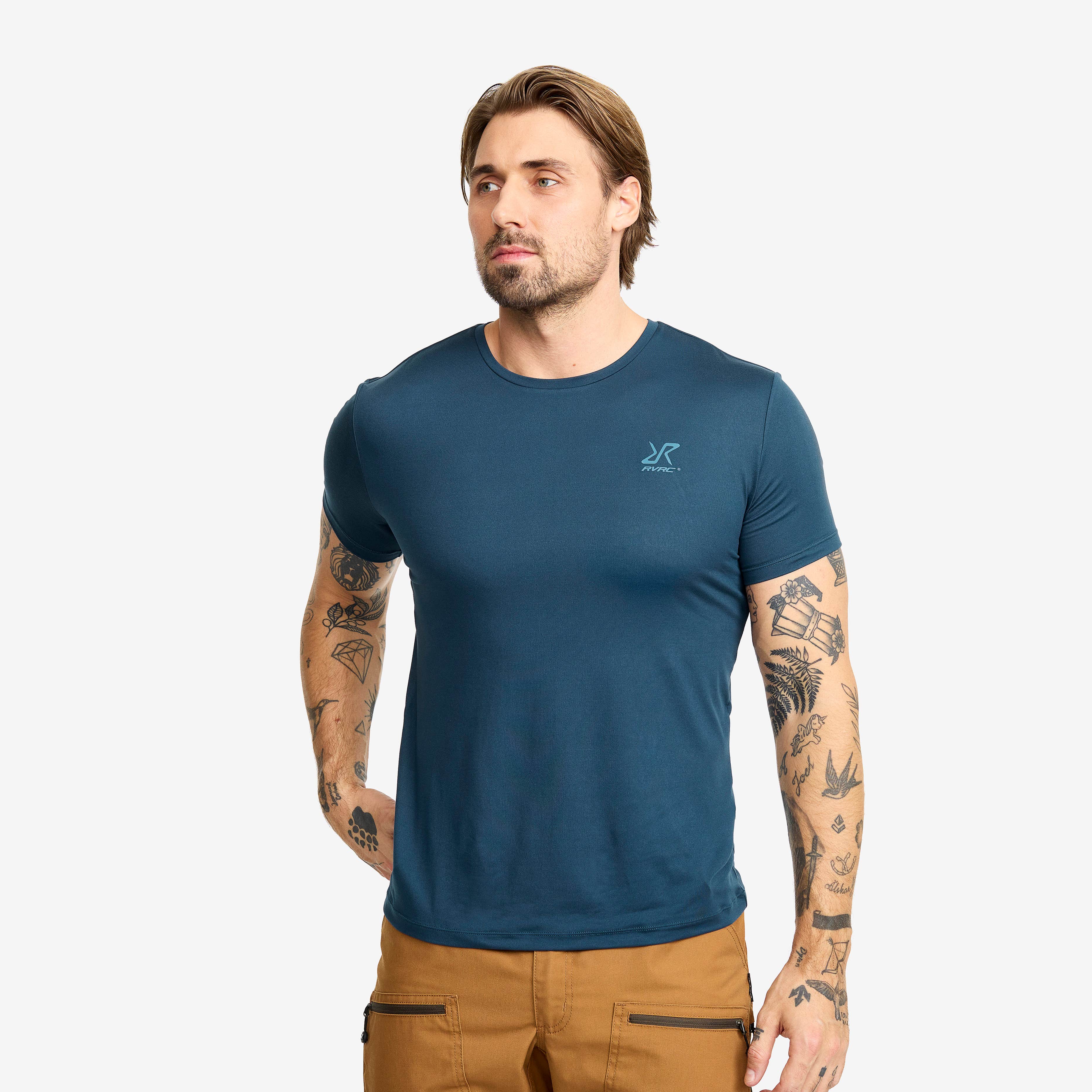 Mission Slim Fit T-shirt Herre Moonlit Ocean
