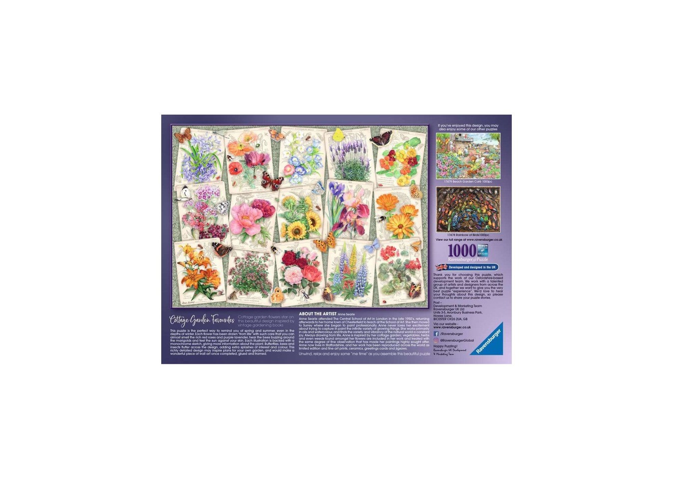 Ravensburger - Have Blomster 1000 Brikker - Puslespil