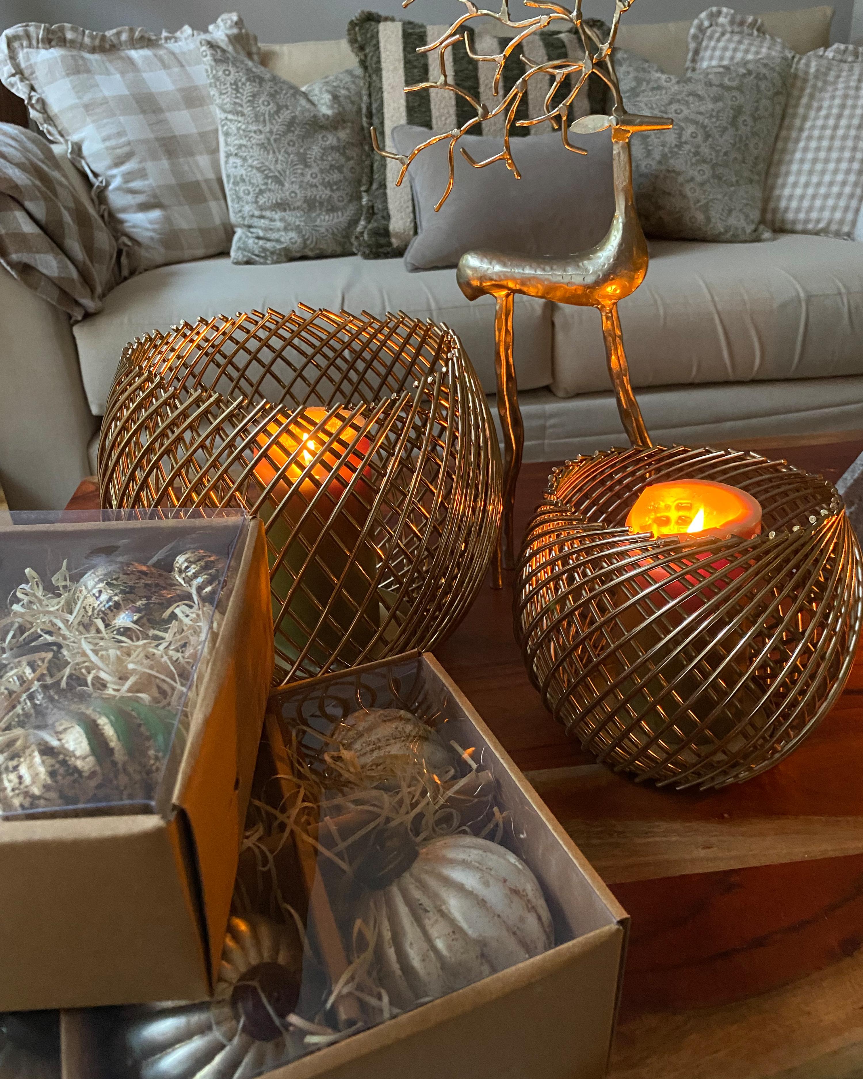 Set van 6 kerstballen IVOIRE Glas Zilver
