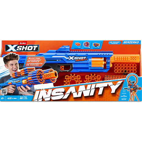 X-Shot Insanity Berzerko Blaster med 48 pile