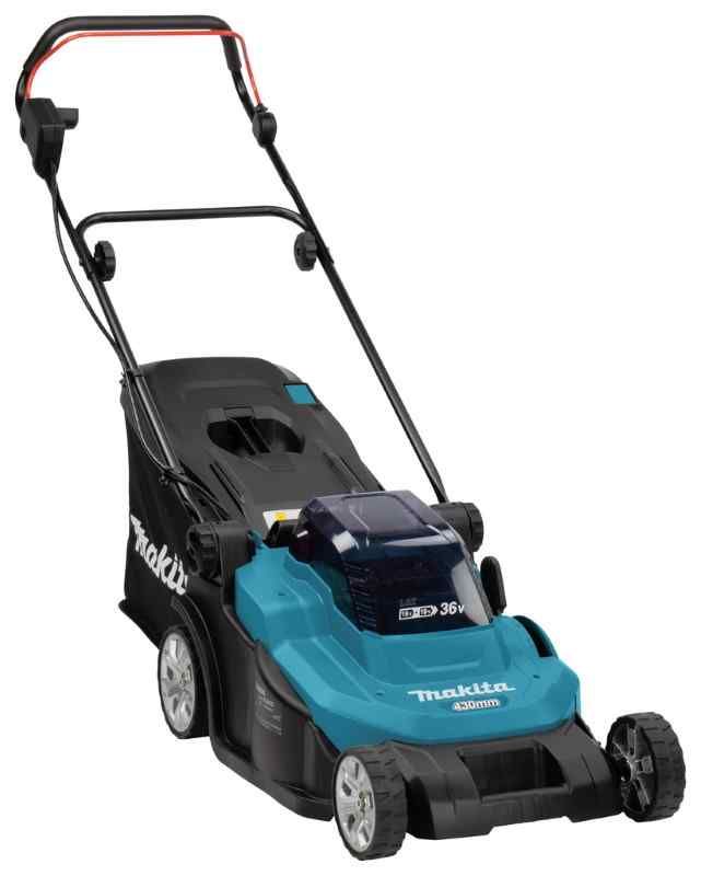 Makita DLM432CT2 LXT 2x18 V accu Grasmaaier 43 cm 5,0 ah accu (2 st), duolader (dc18sh), in doos