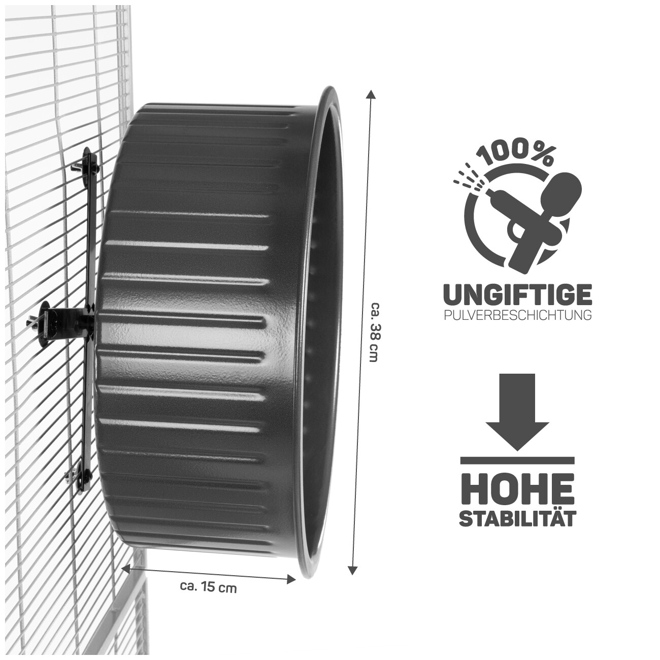 Montana Cages Metall-Laufrad Ø 38cm