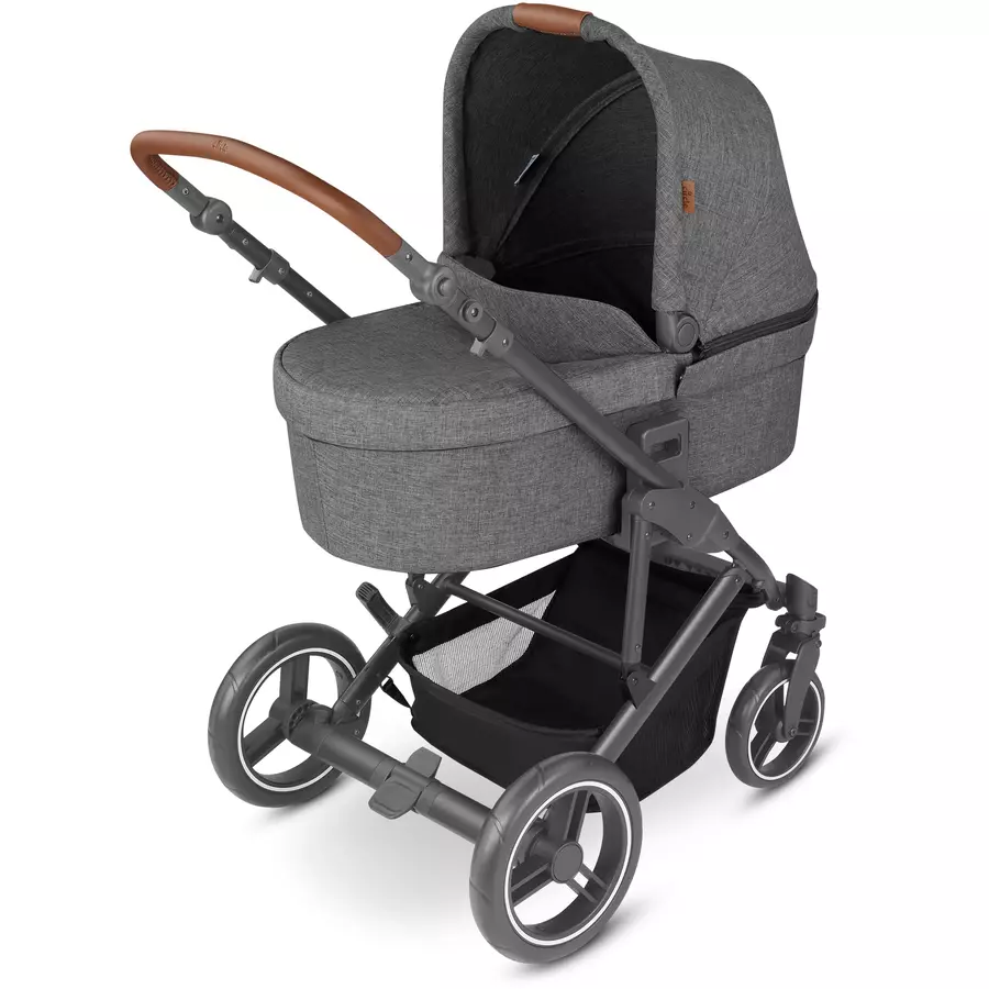 ABC DESIGN Kinderwagen Aversa 4 Woven Piano inkl. Babyschale Tulip Black + Adapter