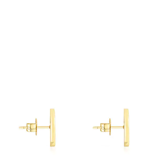 Brincos de ouro com diamantes de 0,42 ct Oursin