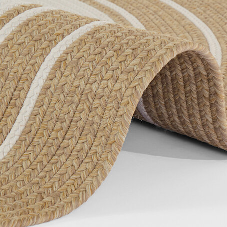 Jute Vloerkleed Braids - Rond - Beige
