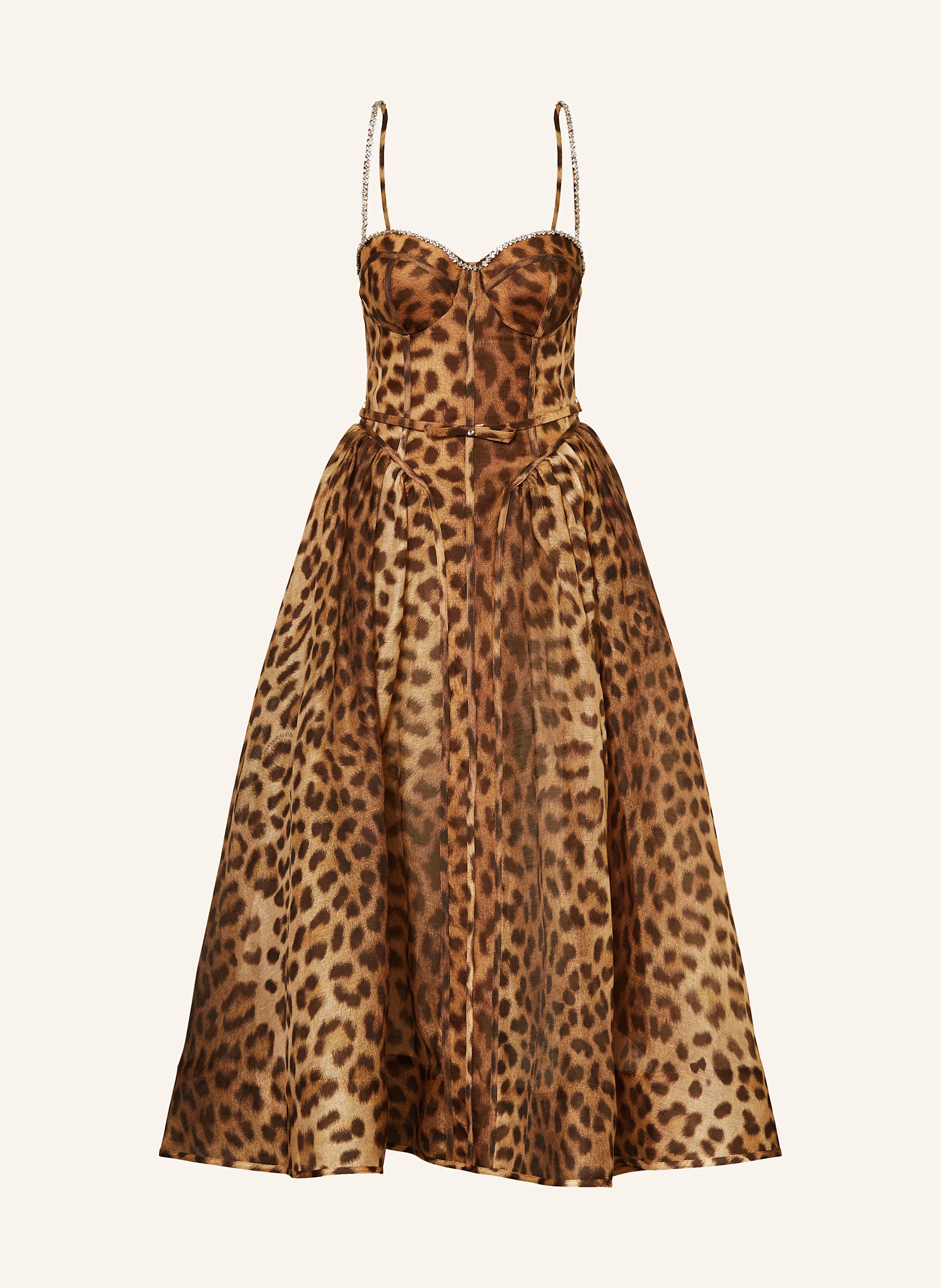ZIMMERMANN Kleid CRUSH mit Leinen und Seide