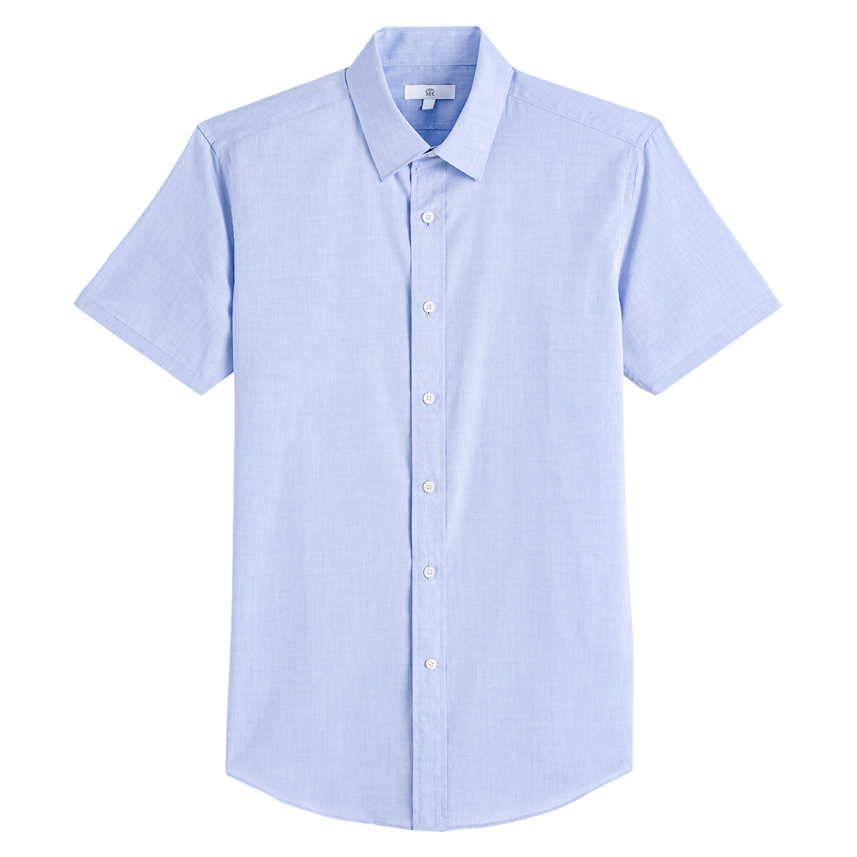 COLEÇÕES LA REDOUTE<br>Camisa de popeline de corte reto e manga curta