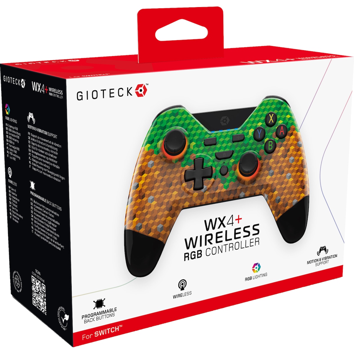 Gioteck WX-4 Plus Nintendo Switch trådløs kontroller (kuber)