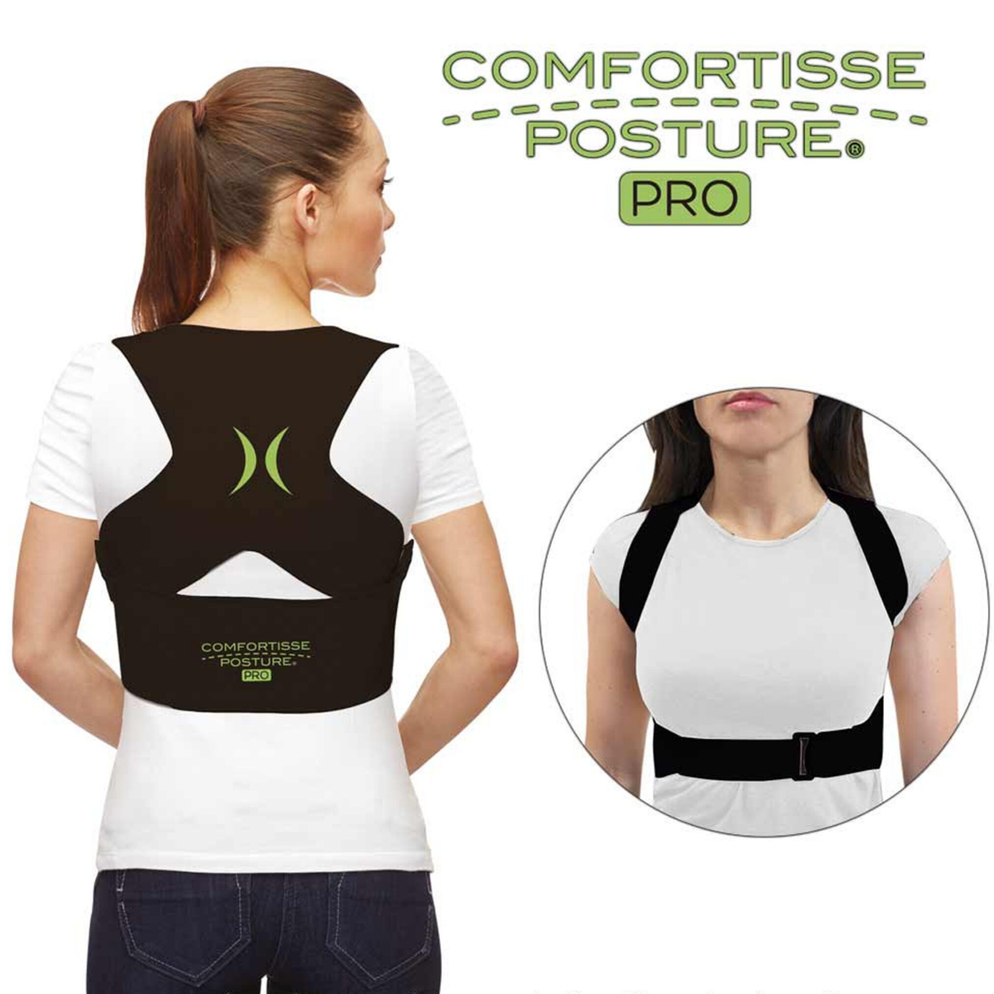 Comfortisse® Geradehalter für Rücken - Rückenstabilisator Posture Pro