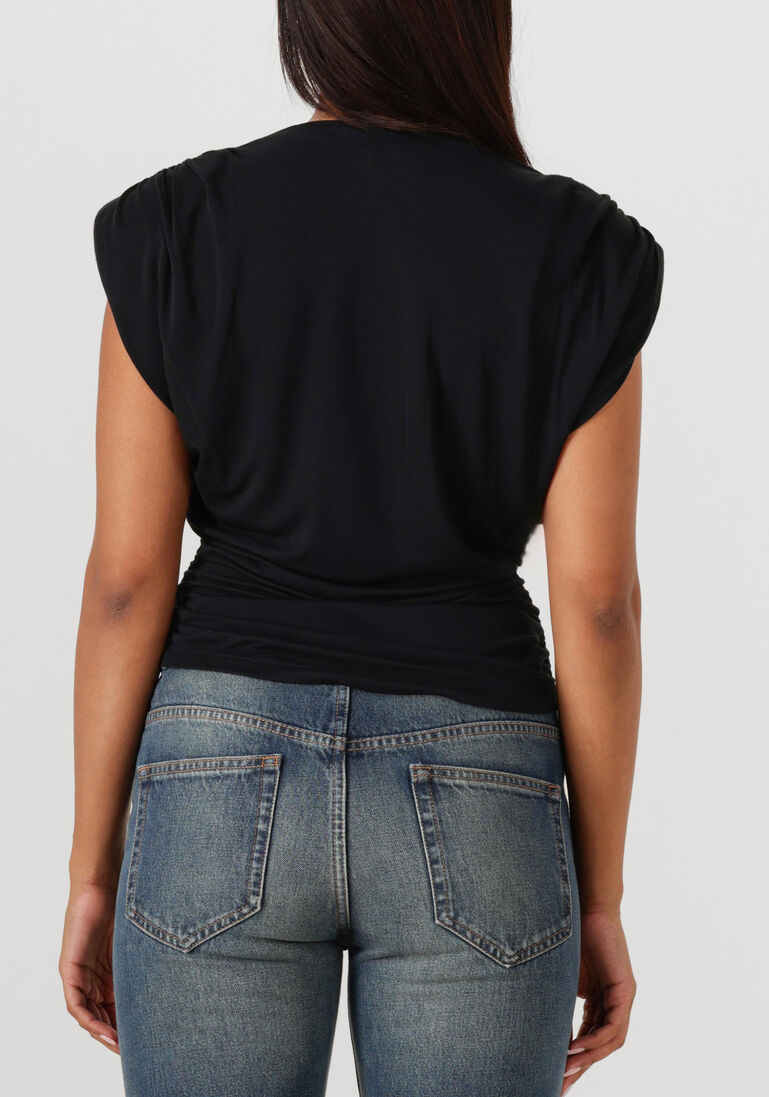 zwarte marant etoile t-shirt devani-gb 25ats0274fb