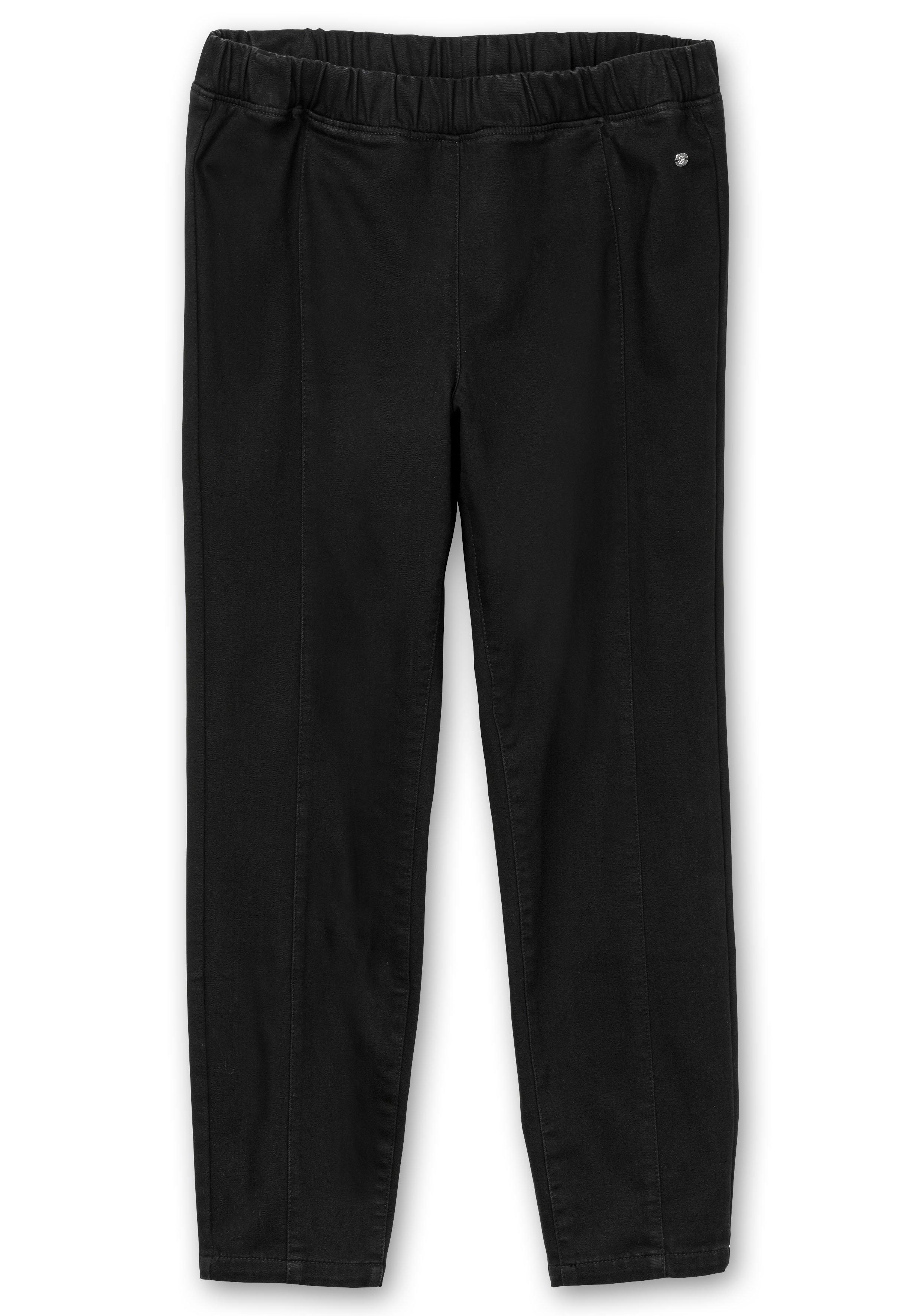 Schmale Thermohose mit Gummibund, innen angeraut