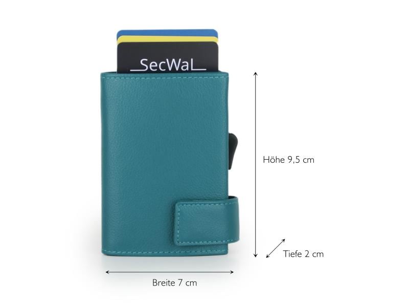 SecWal Portemonnaie SecWal 2 Kartenetui mit RFID Schutz