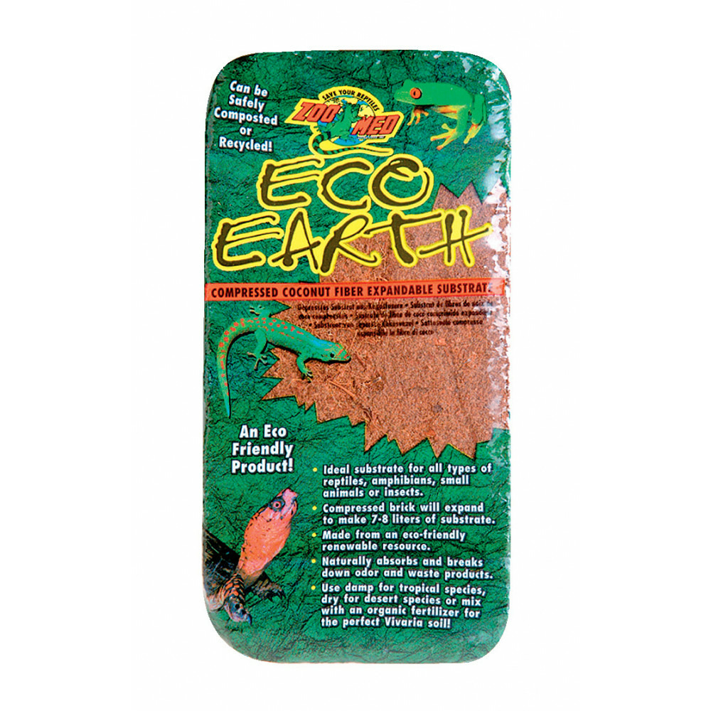 Fibre de coco compressé 7-8 litres poids 650 g pour reptiles
