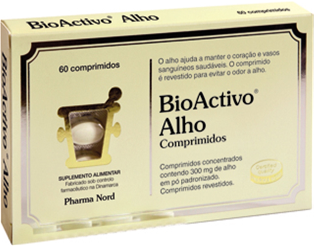 SUPLEMENTO BIOACTIVO ALHO 60 COMPRIMIDOS