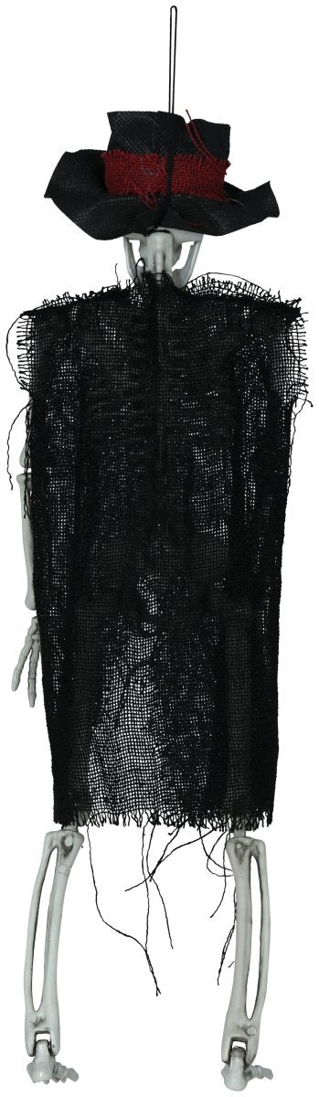 Halloween Skelet Met Hoed 47cm