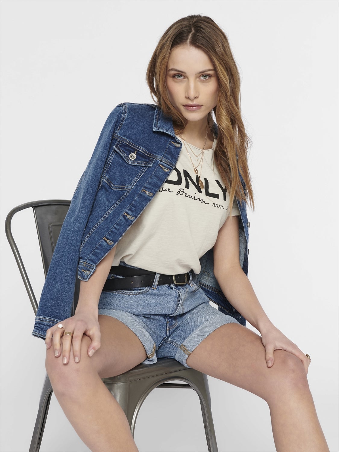 ONLTIA Jeansjacke Medium Blue Denim