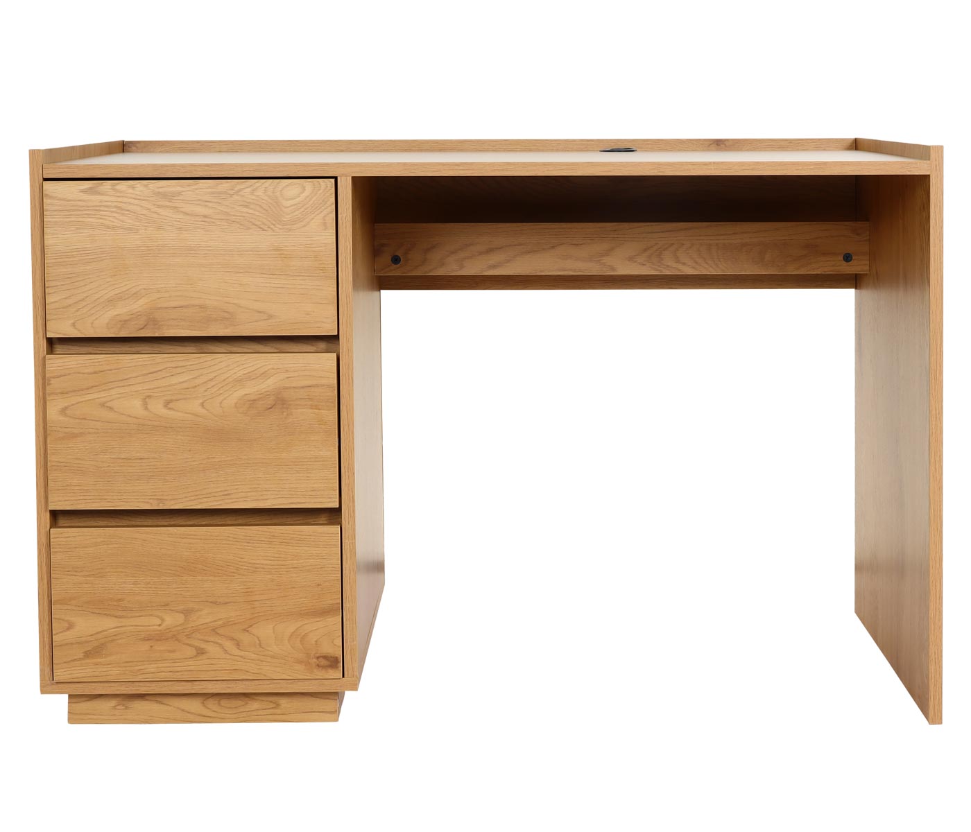 Schreibtisch MCW-J78, Bürotisch Computertisch Arbeitstisch, Schublade, 78x121x60cm ~ Eiche-Optik