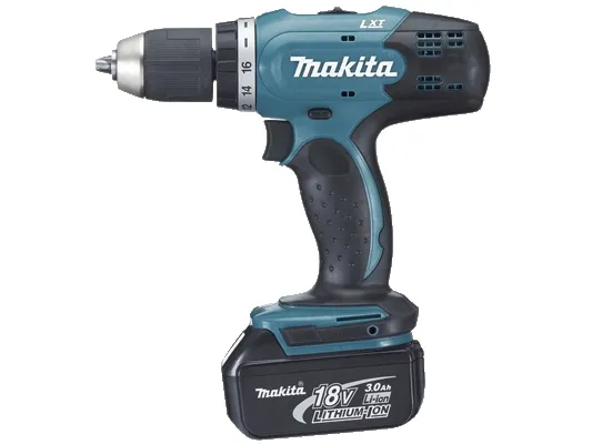 Makita DDF453RFE - Bor/driver - ledningfri - 2-hastigheders - nøgleløs borepatron 13 mm - 42 N·m - 2 batterier - 18 V