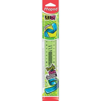Maped Twist'n Flex - Règle flexible 20 cm - disponible dans différentes couleurs