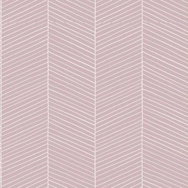 Estahome Visgraat Motief Behang I - 0,53 x 10,05 m - Donkerblauw