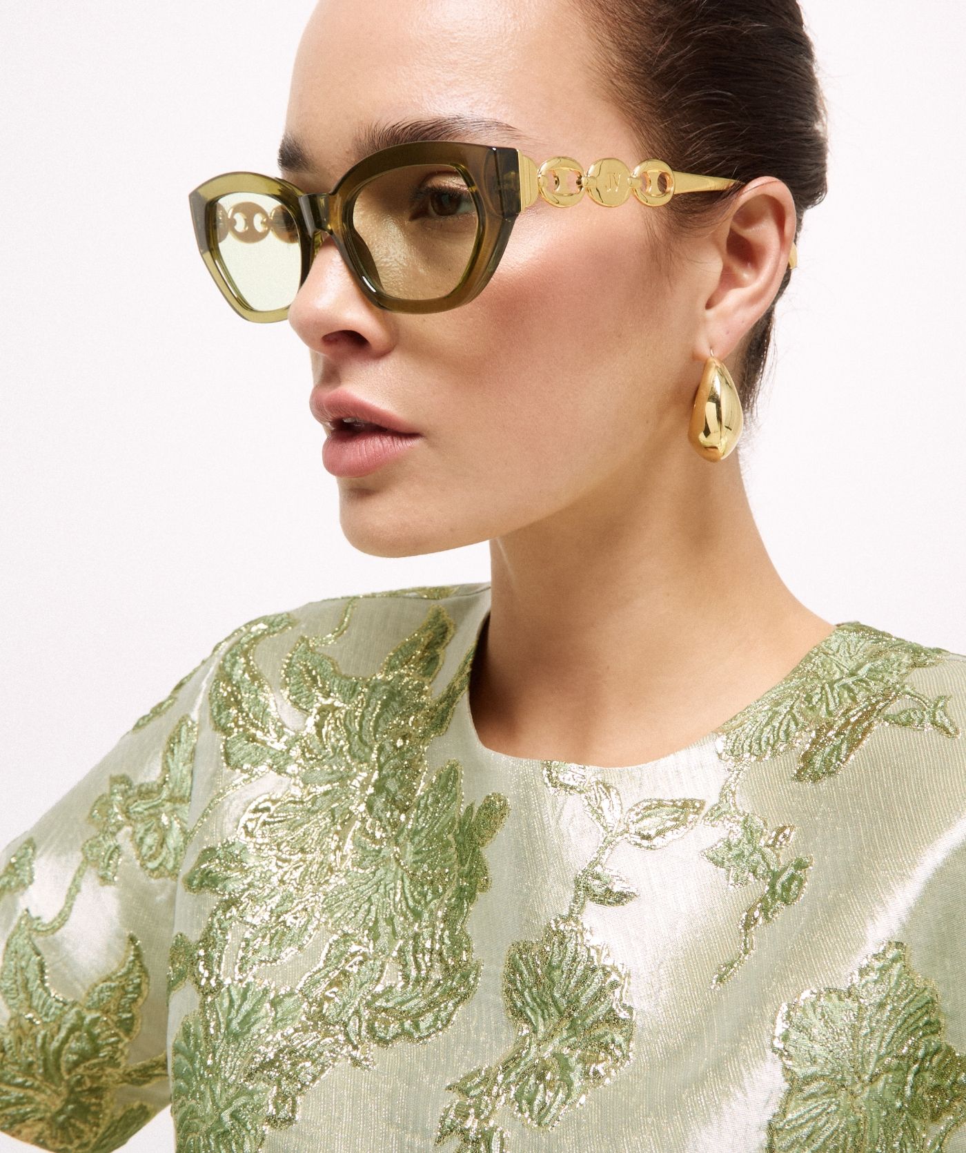 NIKOLINA oorbellen - champagne gold