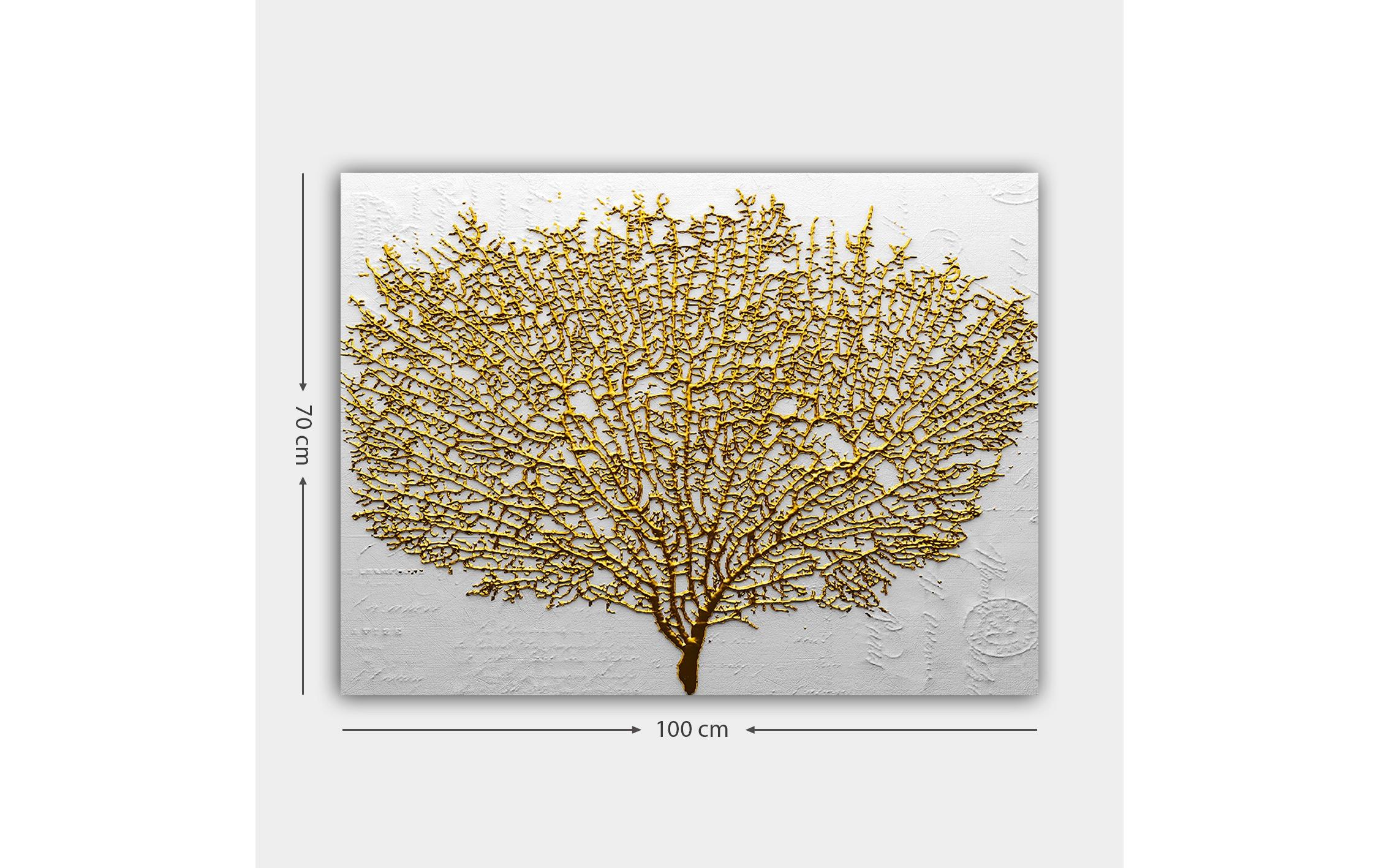 Bild Golden Tree 70 x 100 cmDekorative Leinwandmalerei
