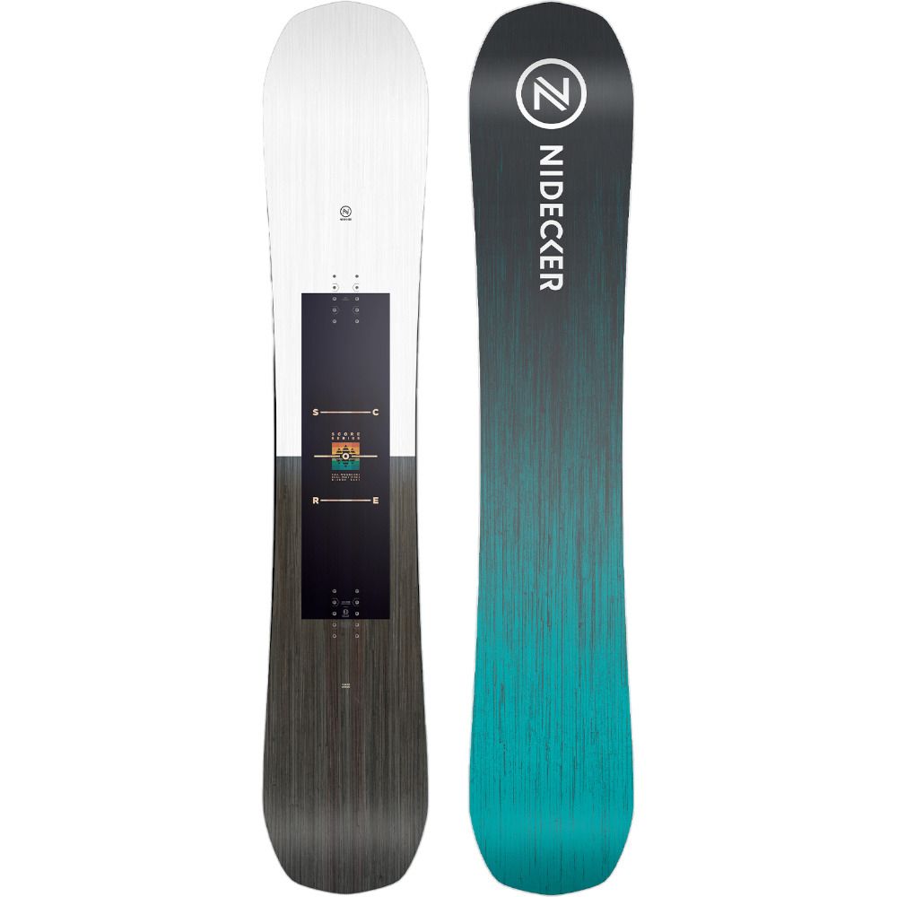 Nidecker SCORE - Snowboard all mountain Homme white/grey/grey/blue