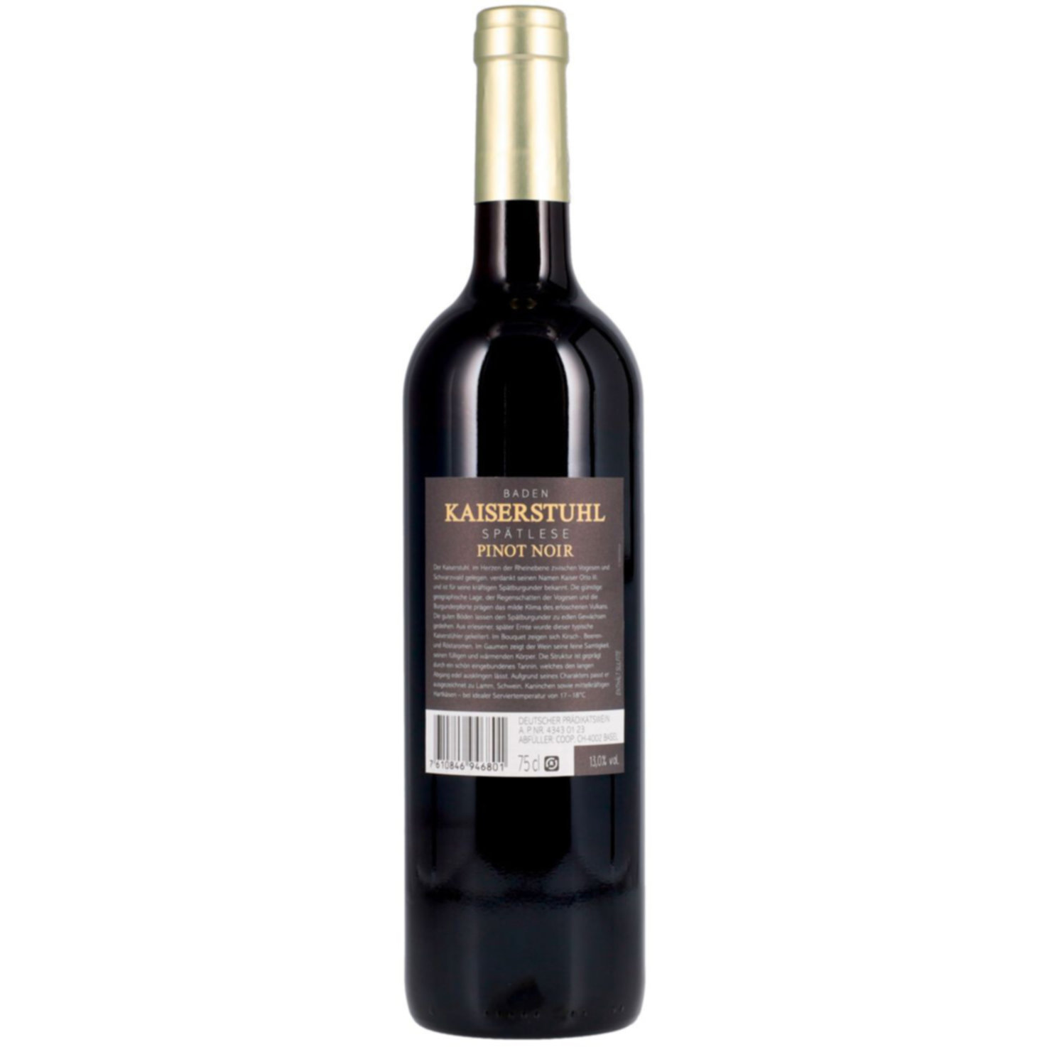 Baden Kaiserstuhl Spätlese Pinot Noir -75cl
