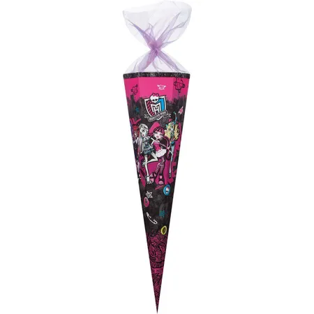 Nestler Schultüte Monster High 85cm, 6-eckig, Tüllverschlüss