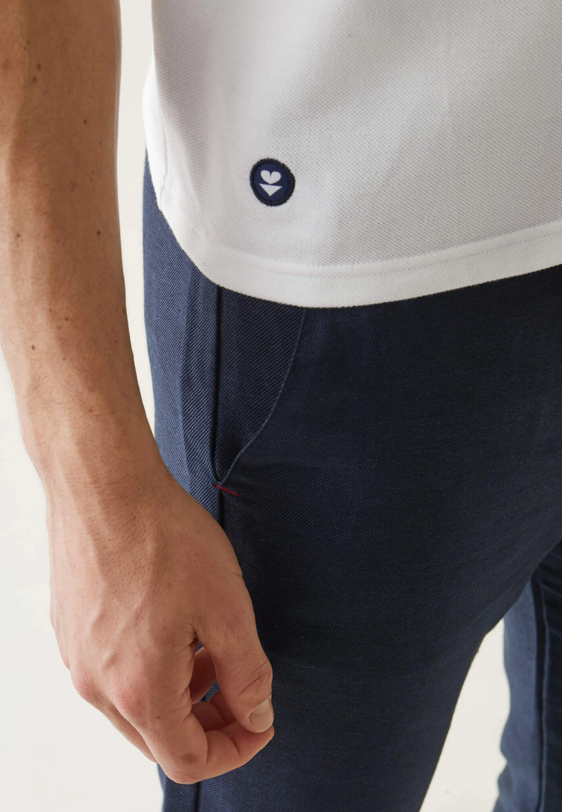Polo en piqué de coton-Polo