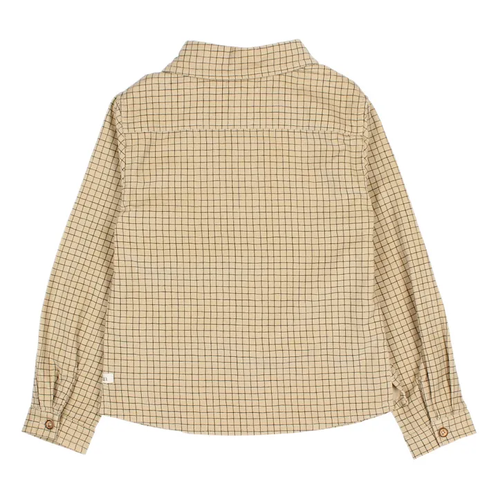 Búho Chemise Velours Milleraies à Carreaux | Sable